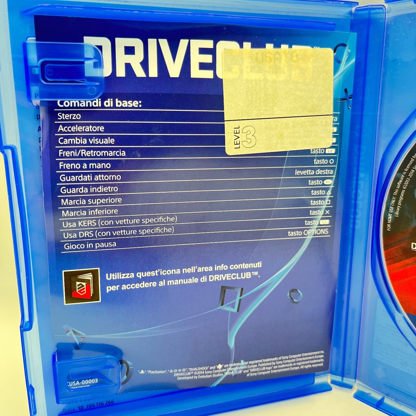 Driveclub PS4 Italiano Completo Sony Evolution Studios PlayStation 4 🇮🇹 Ottimo