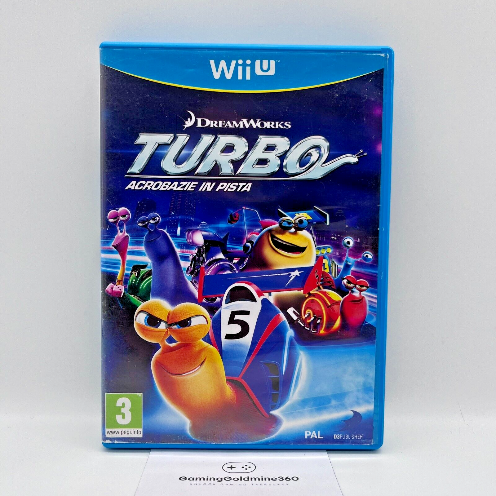 TURBO Acrobazie in Pista Nintendo Wii U Italiano PAL no manuale DreamWorks OTTIM