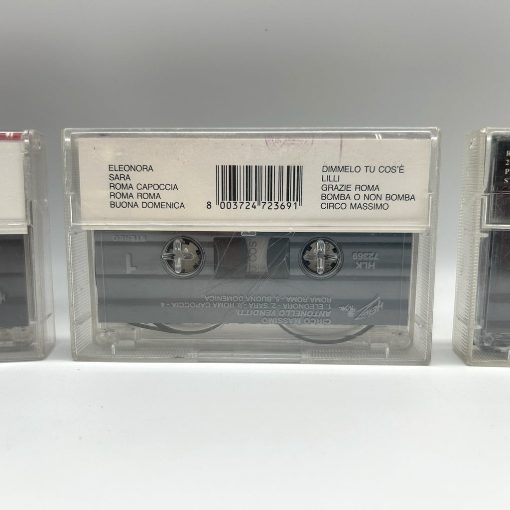 Antonello Venditti Lotto 3 Musicassette MC Centocitta Circo Massimo San Siro