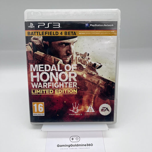 MEDAL OF HONOR WARFIGHTER LIMITED EDITION PS3 PLAYSTATION 3 COMPLETO EA Sony