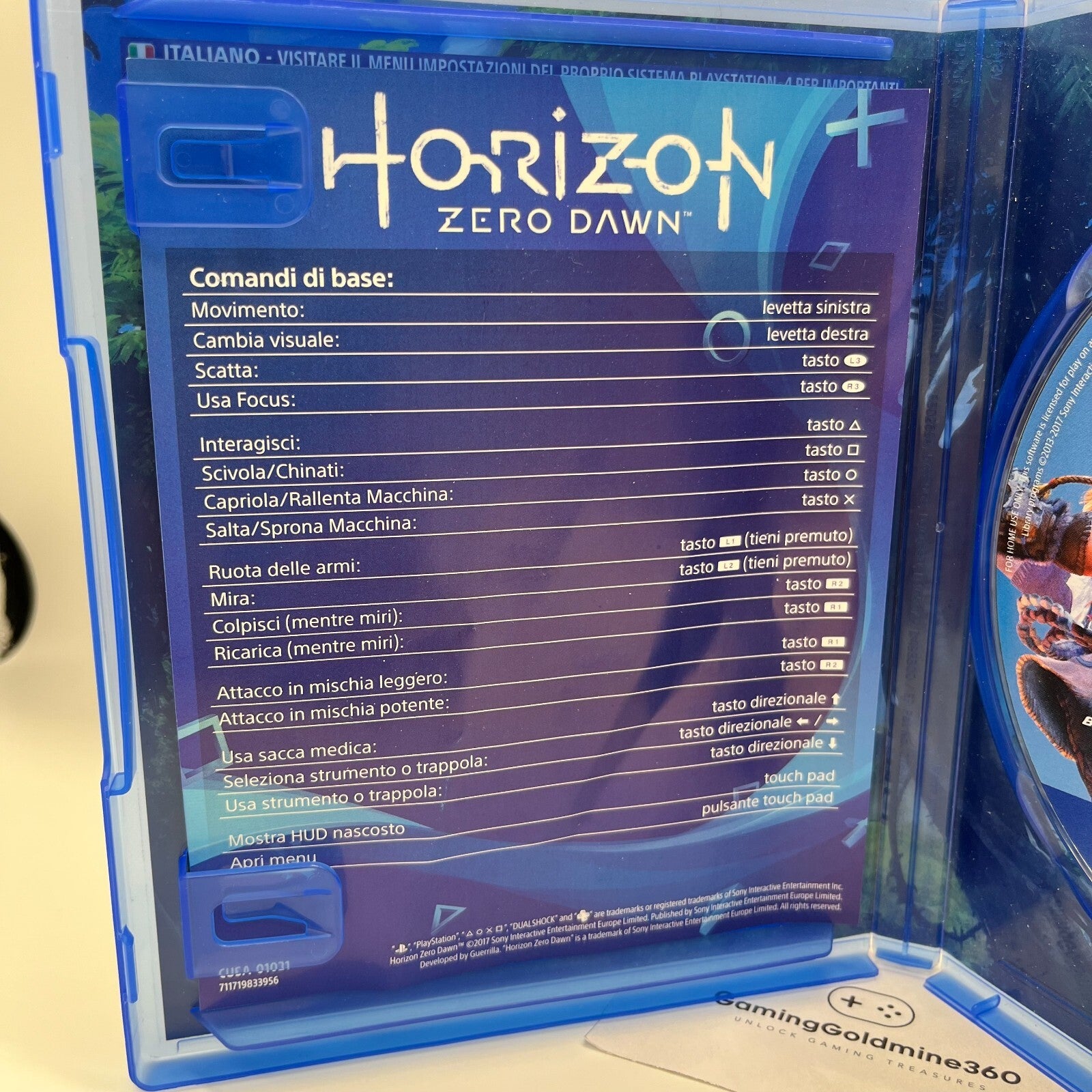 Horizon: Zero Dawn PS4 Italiano Completo con Manuale Sony Playstation 4 OTTIMO