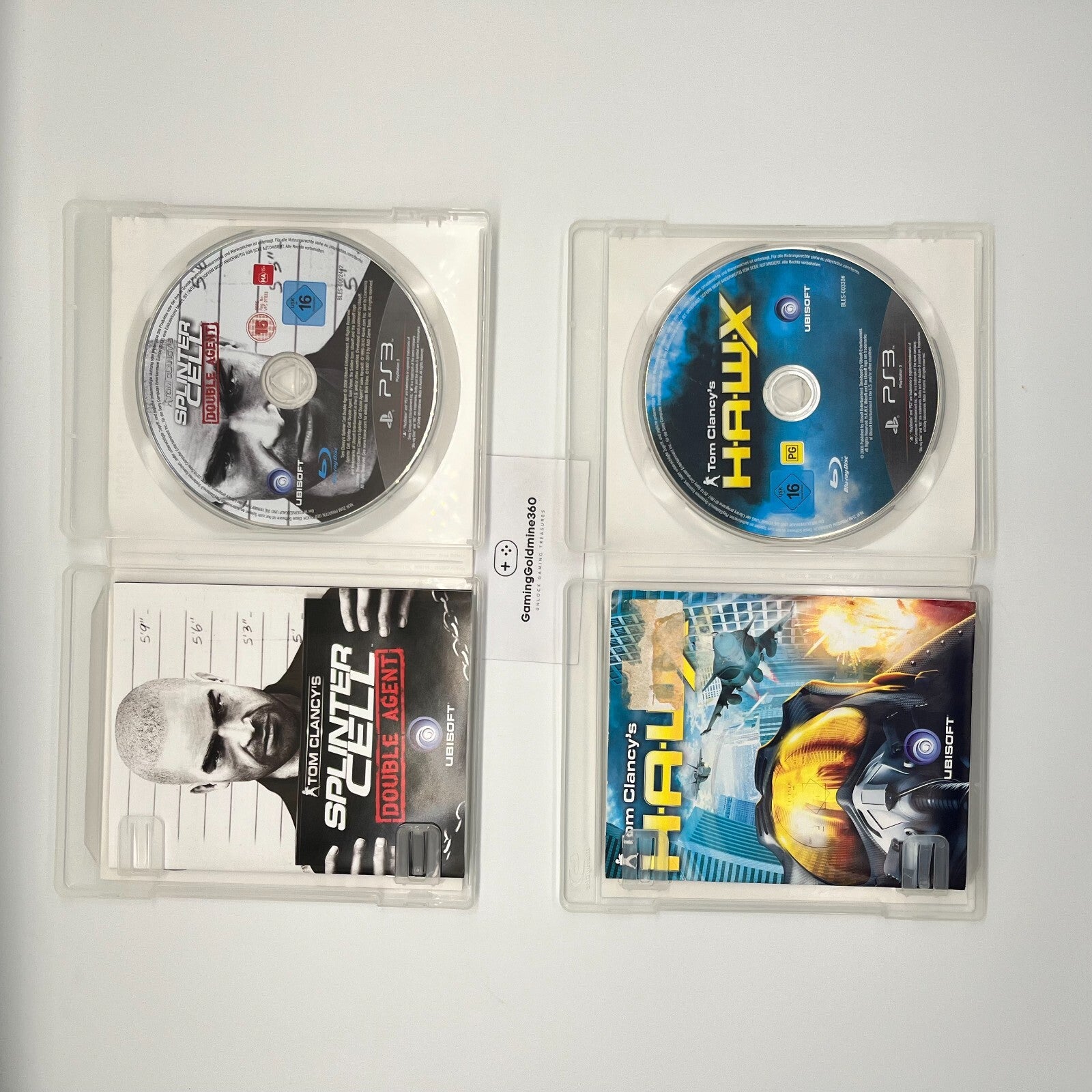 TOM CLANCY'S Splinter Cell Double Agent+HAWX PS3 Italiano Completi PAL Sony TOP