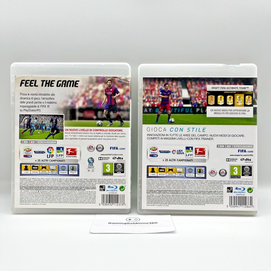 FIFA 15 + 16 PS3 Italiano Completo con Manuale PAL EA Sports Sony PlayStation 3