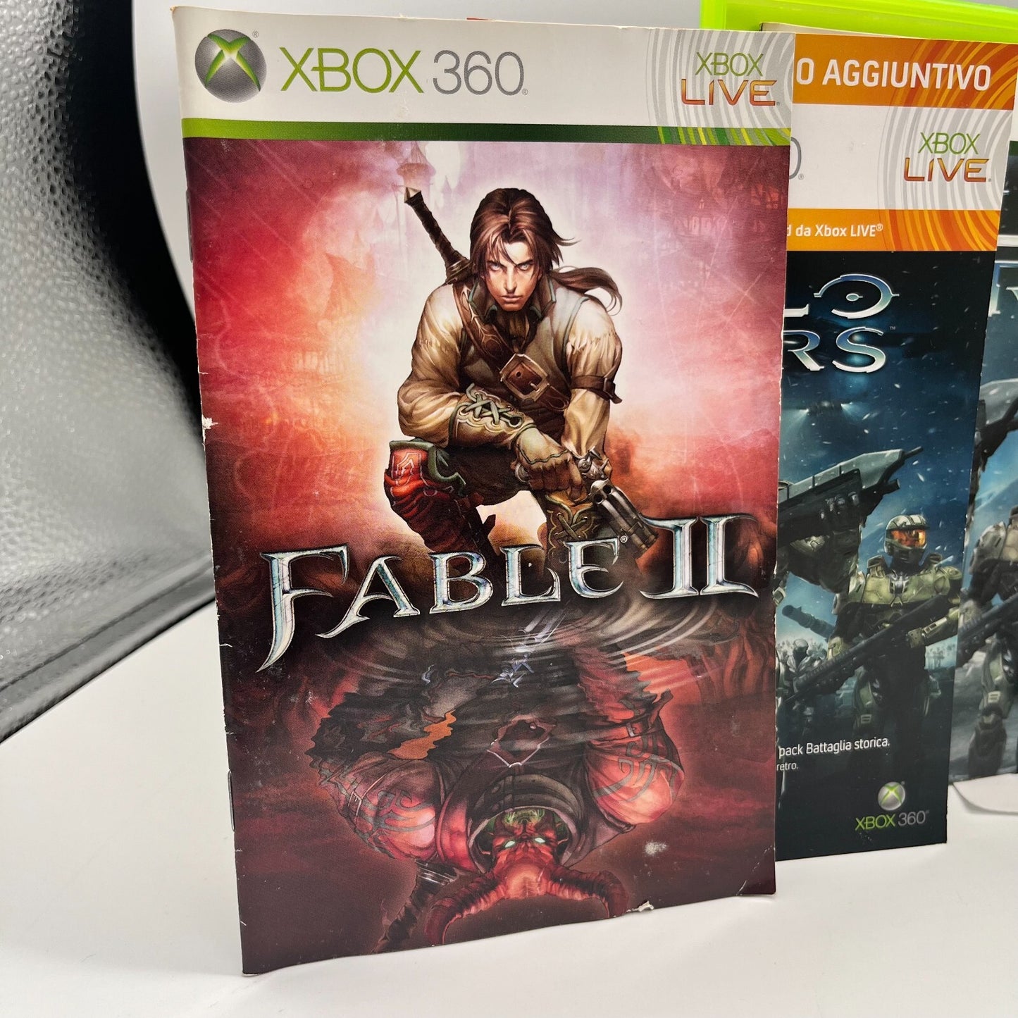 Fable II 2 + Halo Wars XBOX 360 Italiano Completi con Manuali Gioco Microsoft