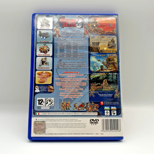 Metal Slug 3 PS2 PlayStation 2 PAL ITA Completo Manuale SNK Ignition Sparatutto