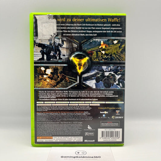 TimeShift Xbox 360 PAL Multilingua VideoGioco Sparatutto FPS Sierra Microsoft