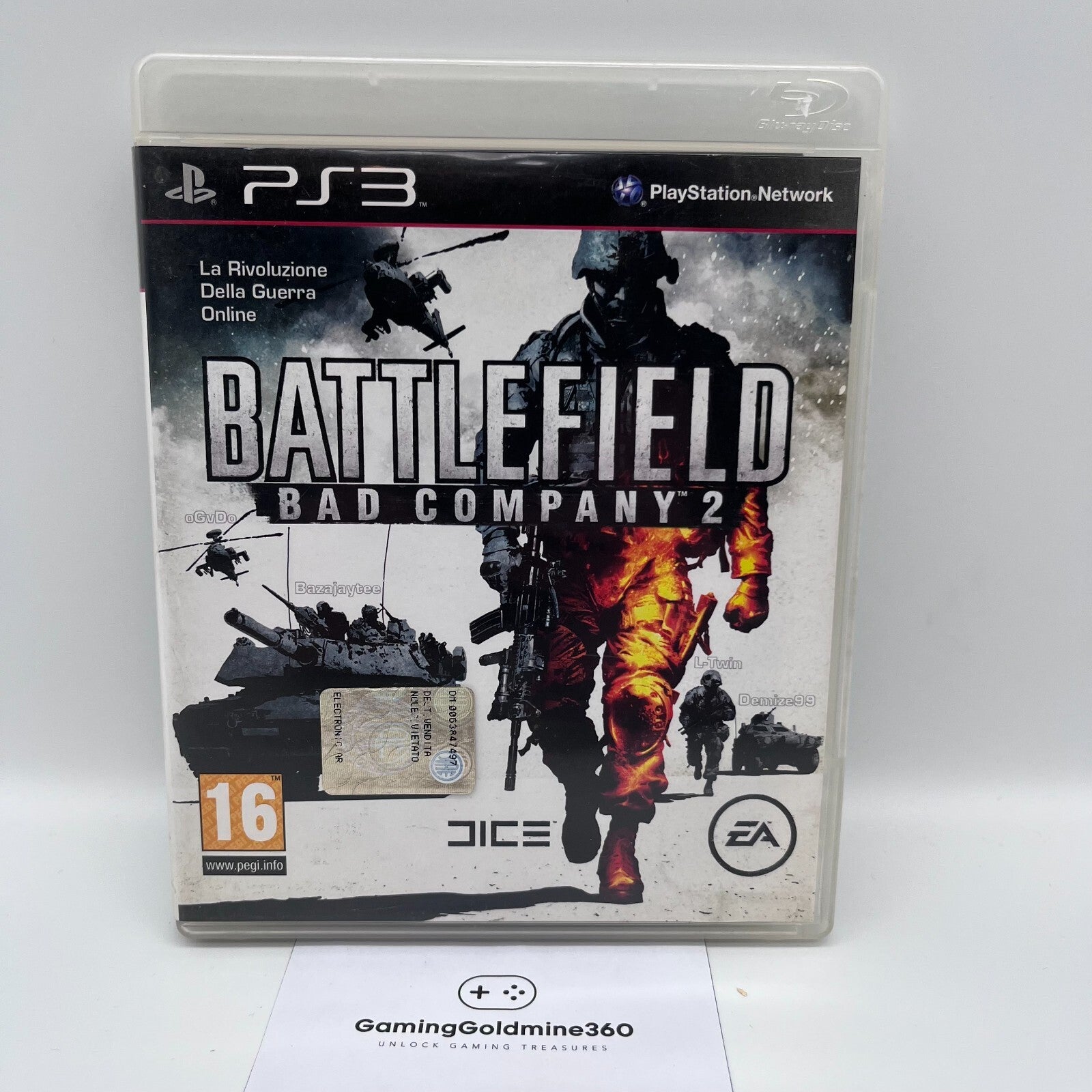 BATTLEFIELD Bad Company 2 PS3 Italiano Completo PAL EA Sony PlayStation 3 OTTIMO