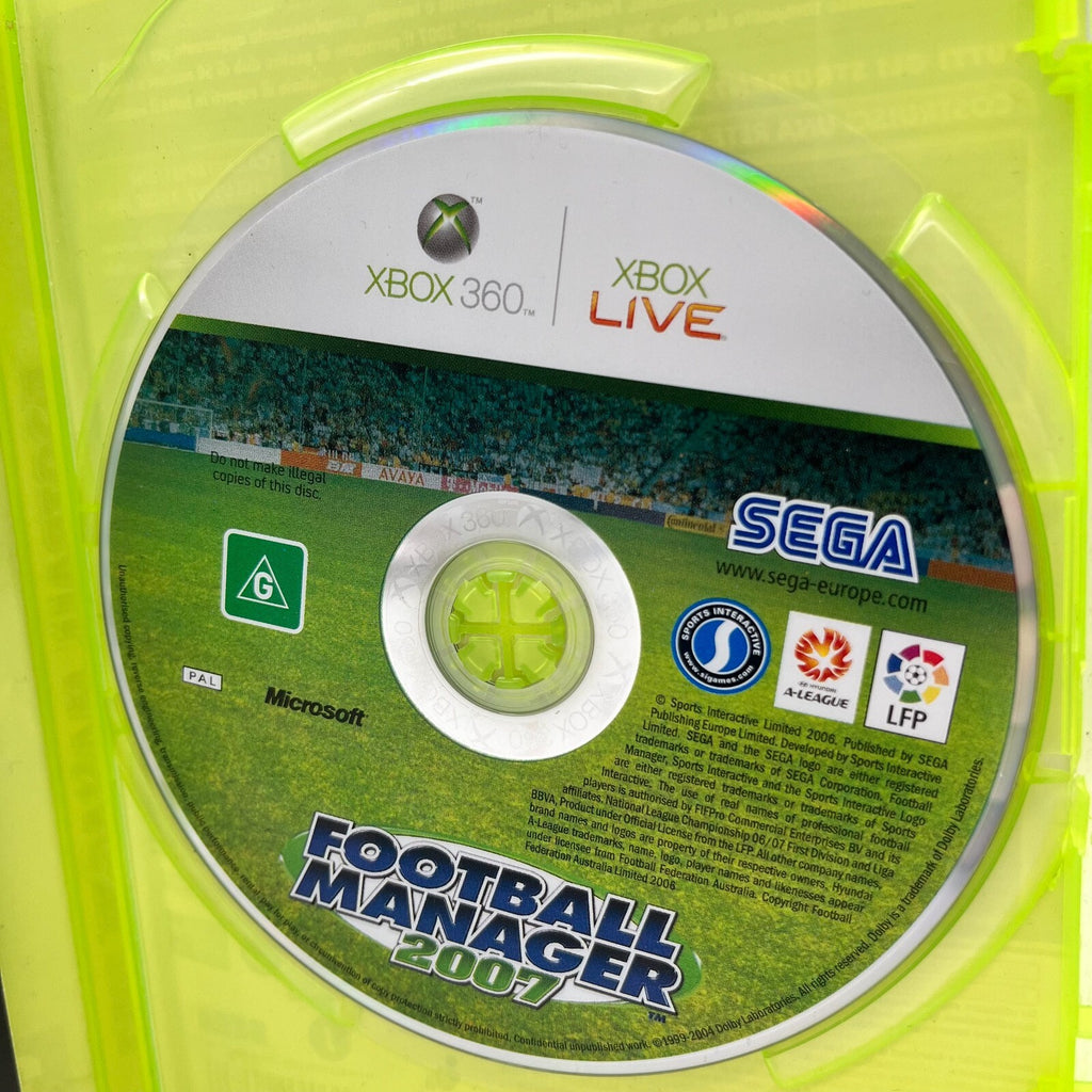 Football Manager 2007 Xbox 360 Italiano Completo PAL Sega Microsoft OTTIME CONDI