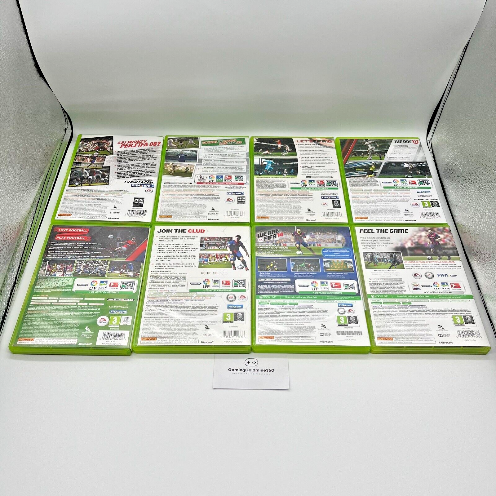 FIFA 08+09+10+11+12+13+14+15 Xbox 360 Collection Bundle 8 GIOCHI PAL OTTIMI