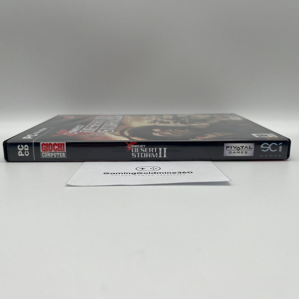 Conflict DESERT STORM II 2 PC CD-ROM Italiano Completo Gioco Computer Pivotal