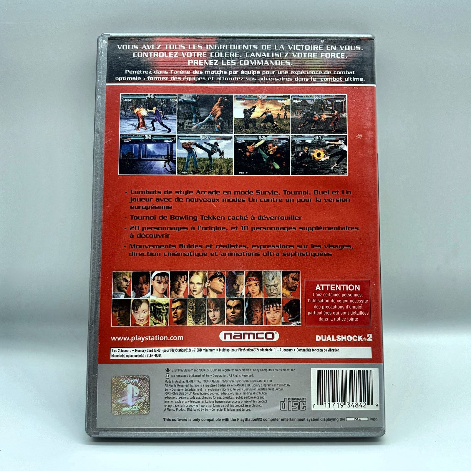 Tekken Tag Tournament PS2 PlayStation 2 PAL Platinum Namco Picchiaduro