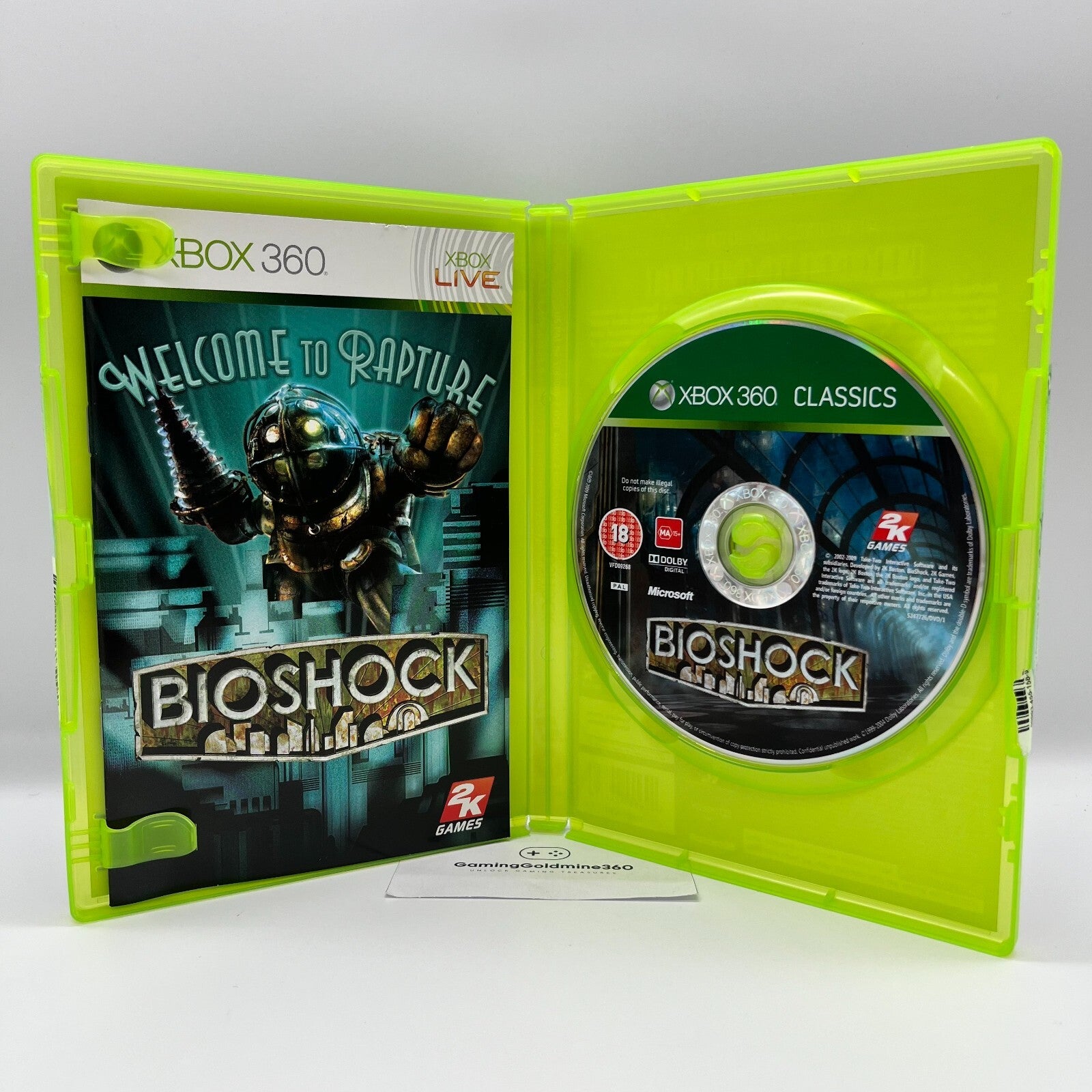 BioShock 1 + 2 Xbox 360 PAL Completi con Manuali 2K Microsoft COME NUOVI