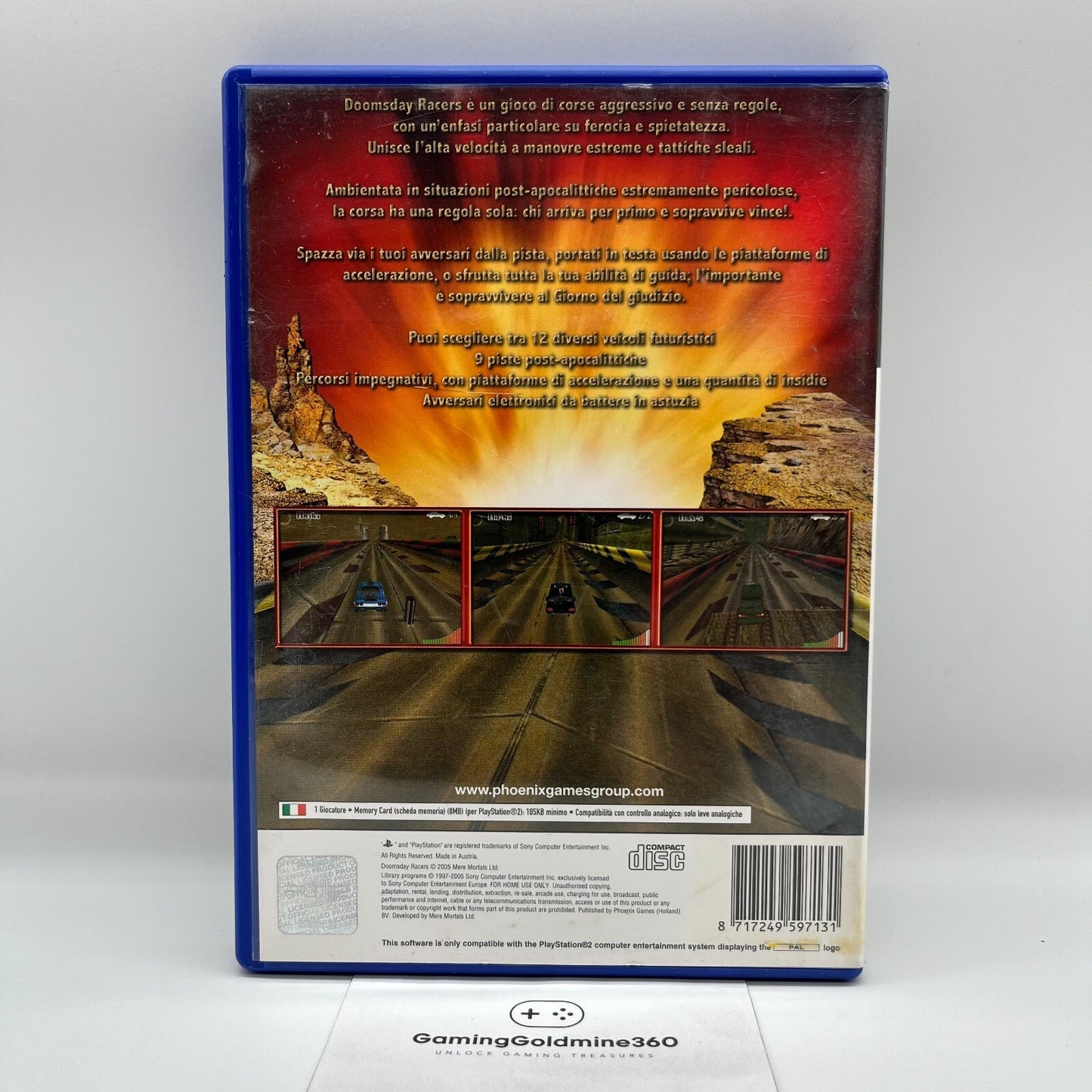 Doomsday Racers PS2 Italiano Completo con Manuale Sony PlayStation 2 COME NUOVO