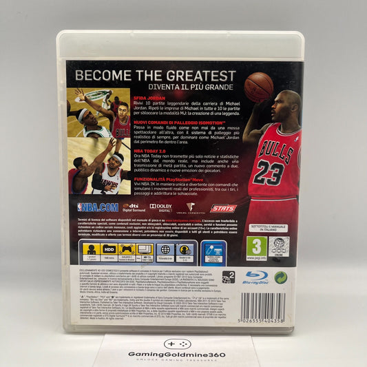 NBA 2K11 PS3 Italiano Completo Manuale PAL 2K Sony PlayStation 3 Micheal Jordan