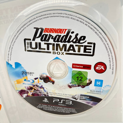BURNOUT PARADISE The Ultimate Box PS3 Italiano Completo PAL Sony PLayStation 3