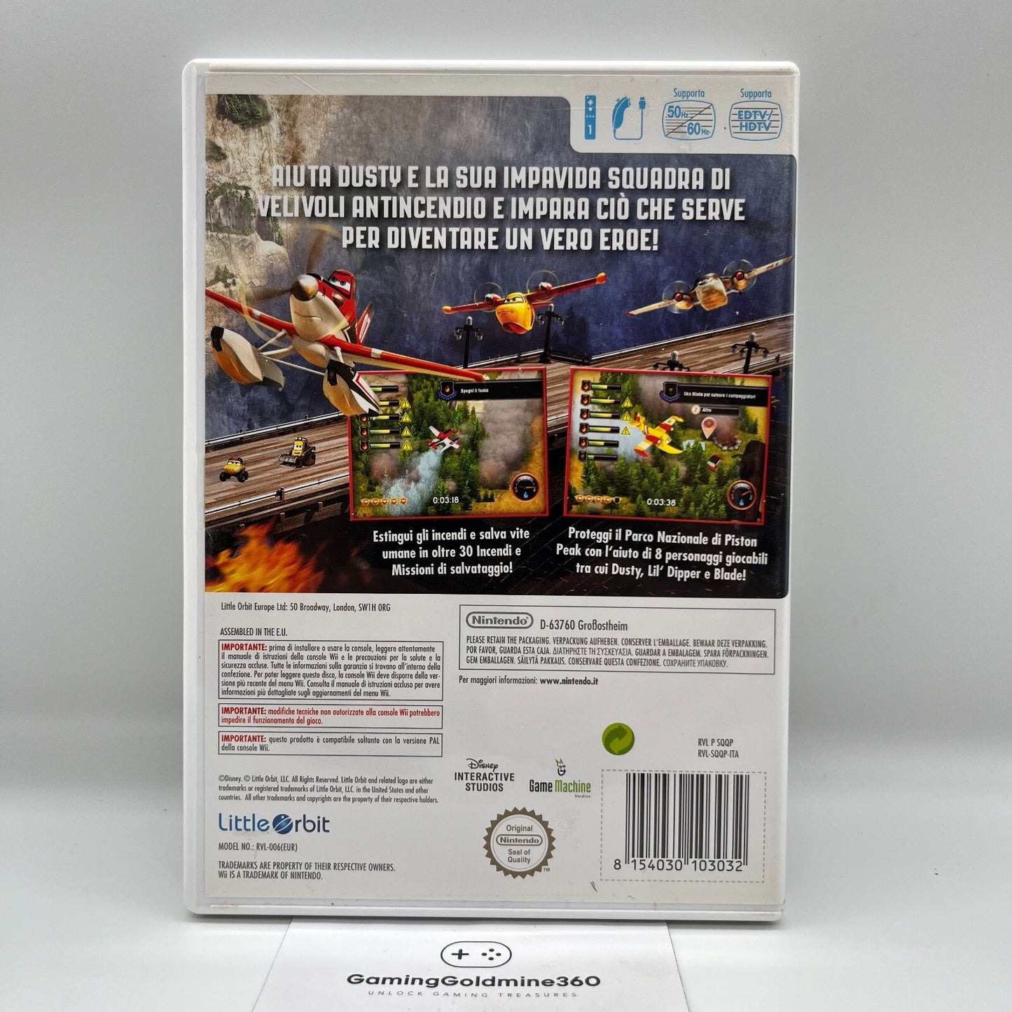 Disney PLANES 2 Missione Antincendio Nintendo Wii Italiano Completo PAL OTTIMO