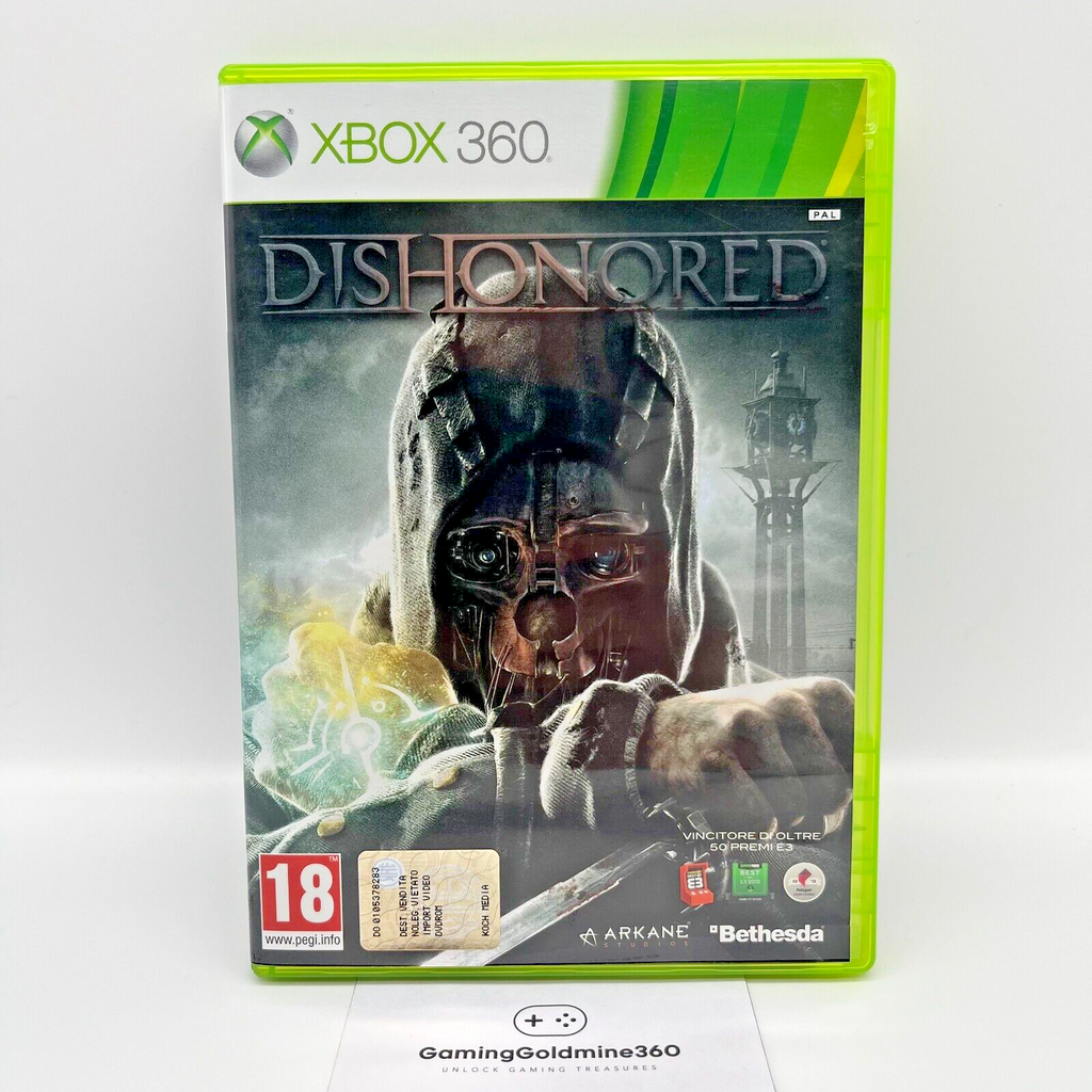 Dishonored Xbox 360 Italiano Completo con Manuale PAL Bethesda Microsoft OTTIMO