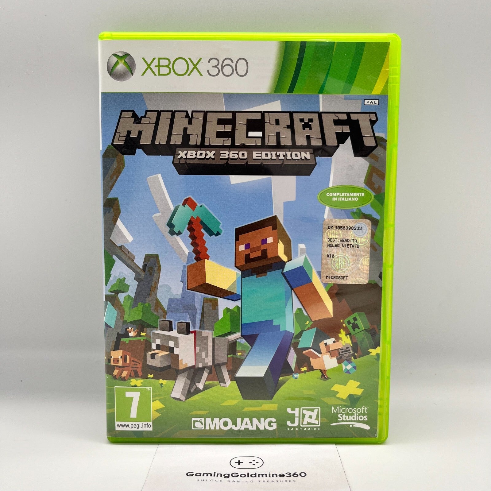 MINECRAFT Xbox 360 Edition Italiano Completo PAL Mojang Microsoft Xbox360 OTTIMO