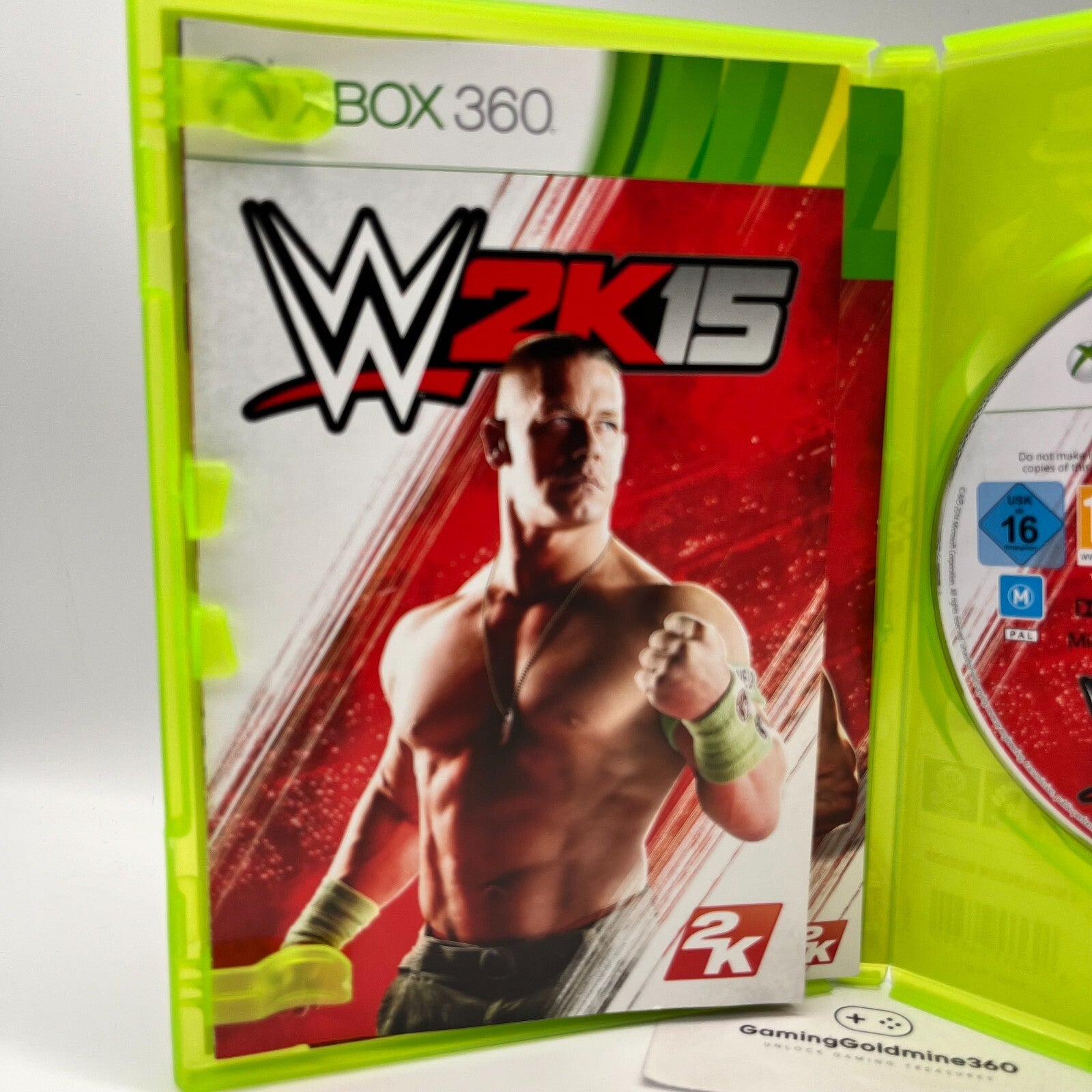 WWE 2K15 Xbox 360 Italiano Completo Manuale PAL 2K Microsoft Wrestling OTTIMO