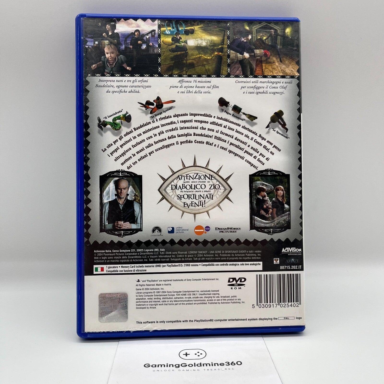 Una Serie di Sfortunati Eventi PS2 Italiano Completo Sony PlayStation 2 OTTIMO