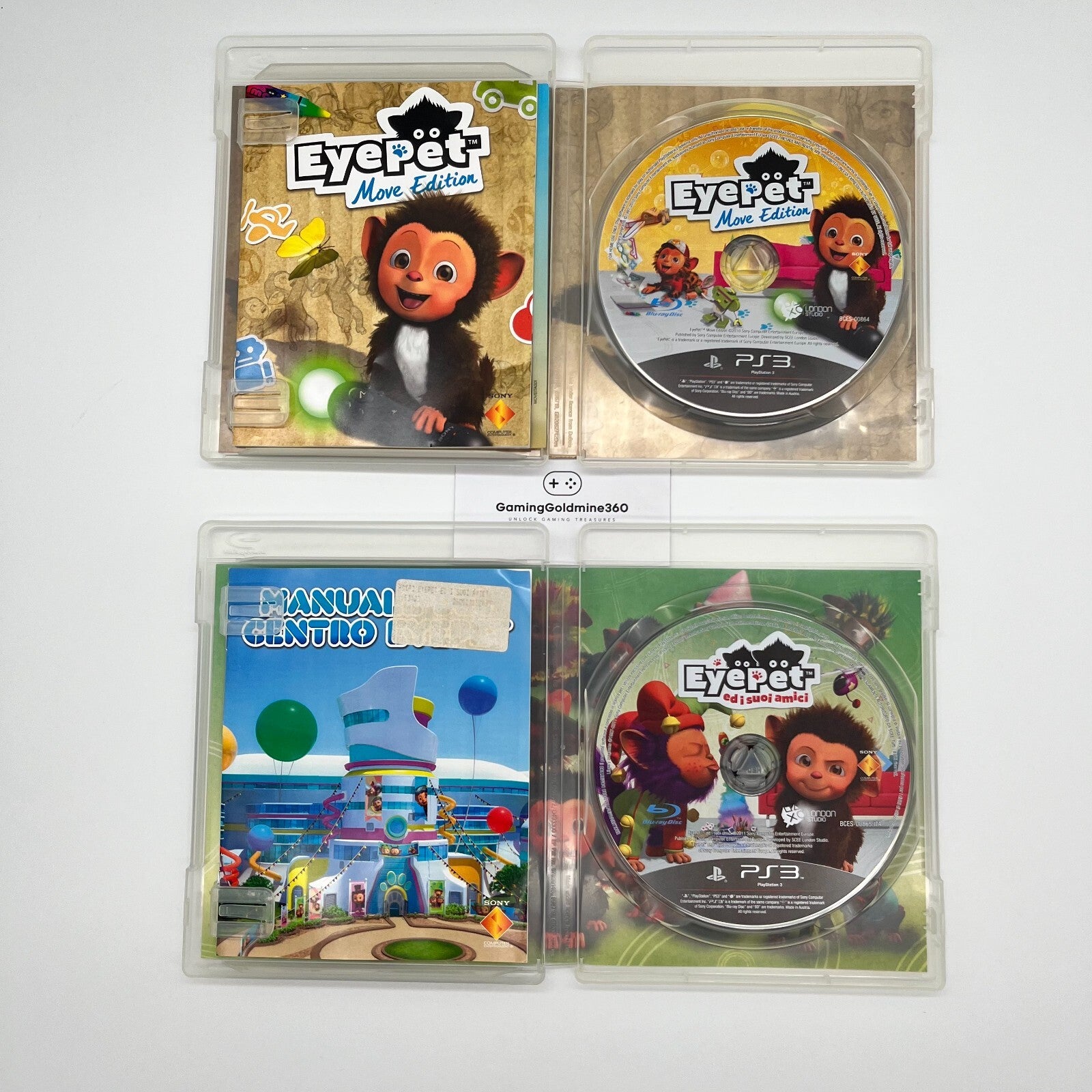 EYEPET Move Edition + Ed i Suoi Amici PS3 Italiano Completi Sony PlayStation 3