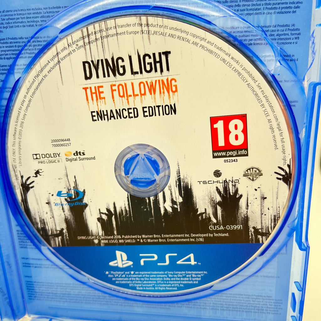 Dying Light The Following PS4 Italiano Completo Techland Warner PlayStation 4