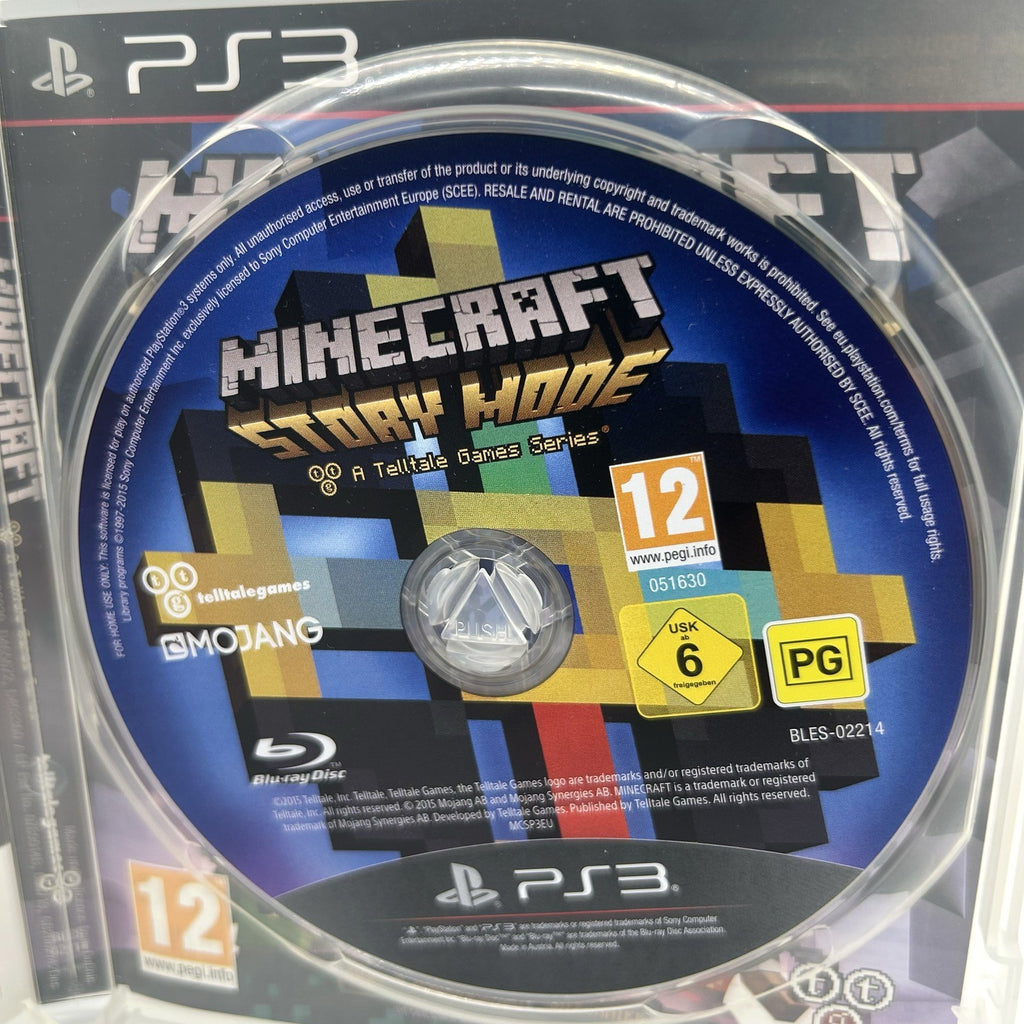 Minecraft Story Mode PS3 PlayStation 3 PAL Telltale Games Completo Testato
