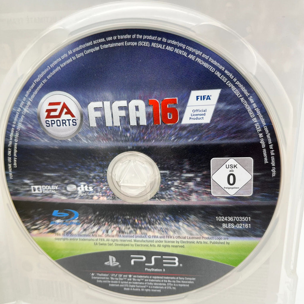 FIFA 15 + 16 PS3 Italiano Completo con Manuale PAL EA Sports Sony PlayStation 3