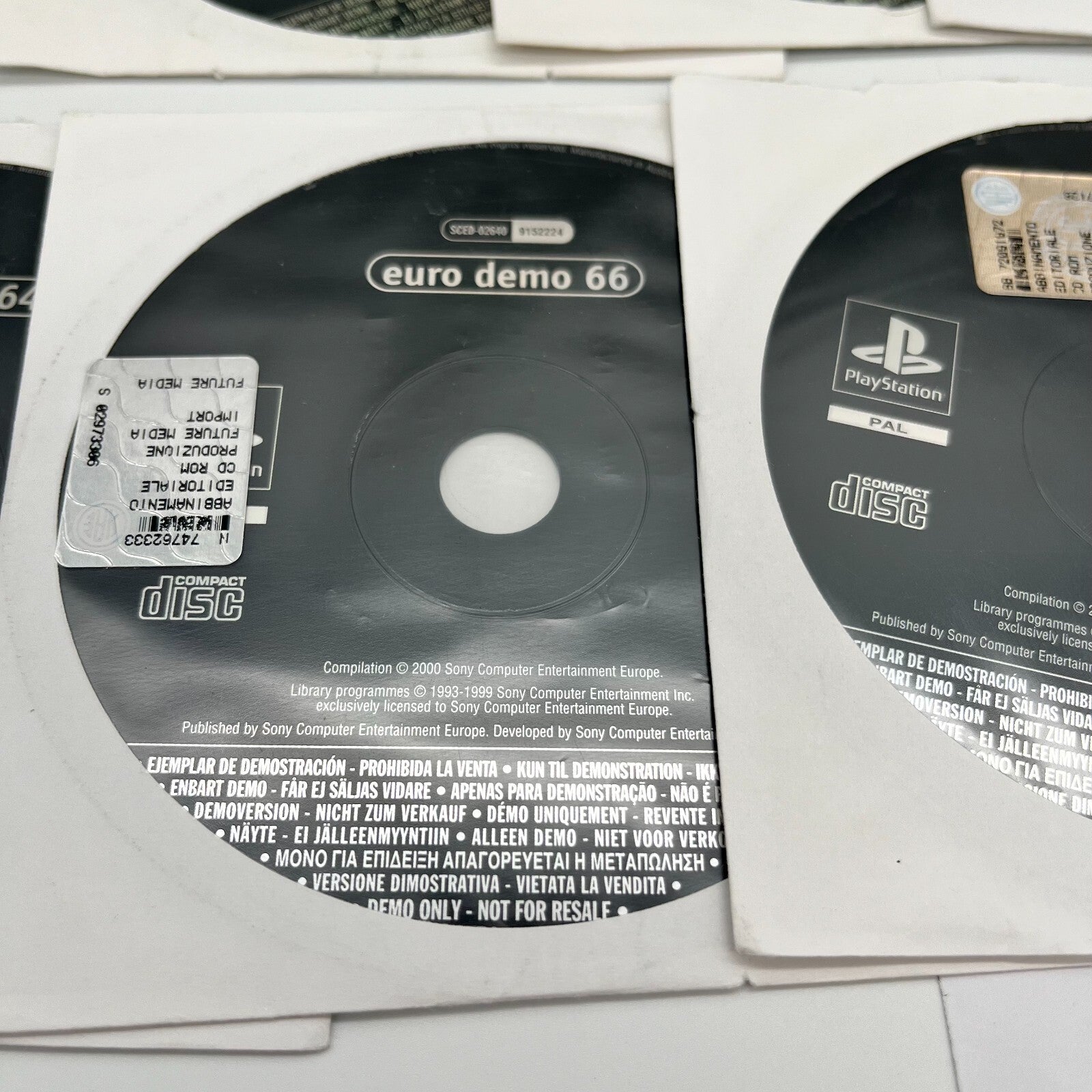 PlayStation Euro Demo 49, 56, 57, 61, 64, 66, 71, 72, 77 Anni 2000 PS CD Giochi
