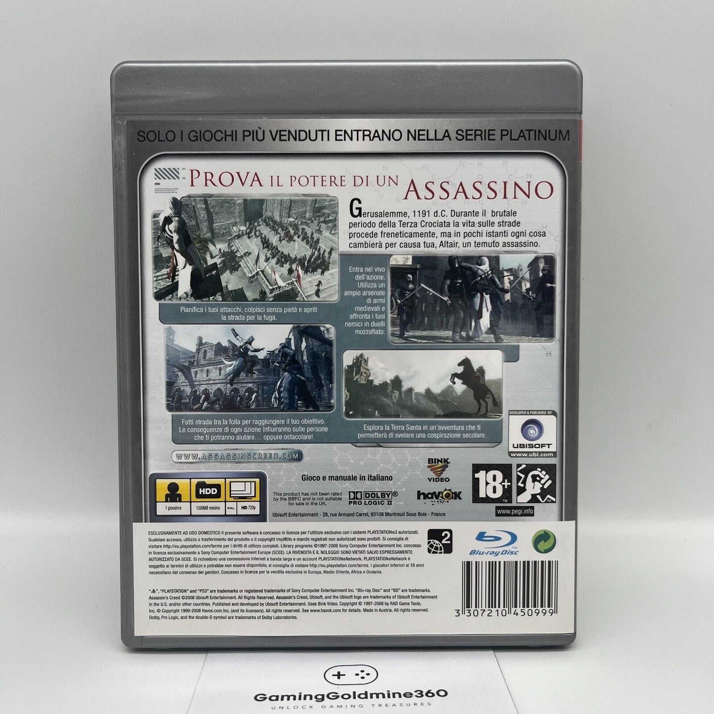 Assassin's Creed PS3 Bundle (5 GIOCHI) Completi PAL Ubisoft Sony PlayStation 3