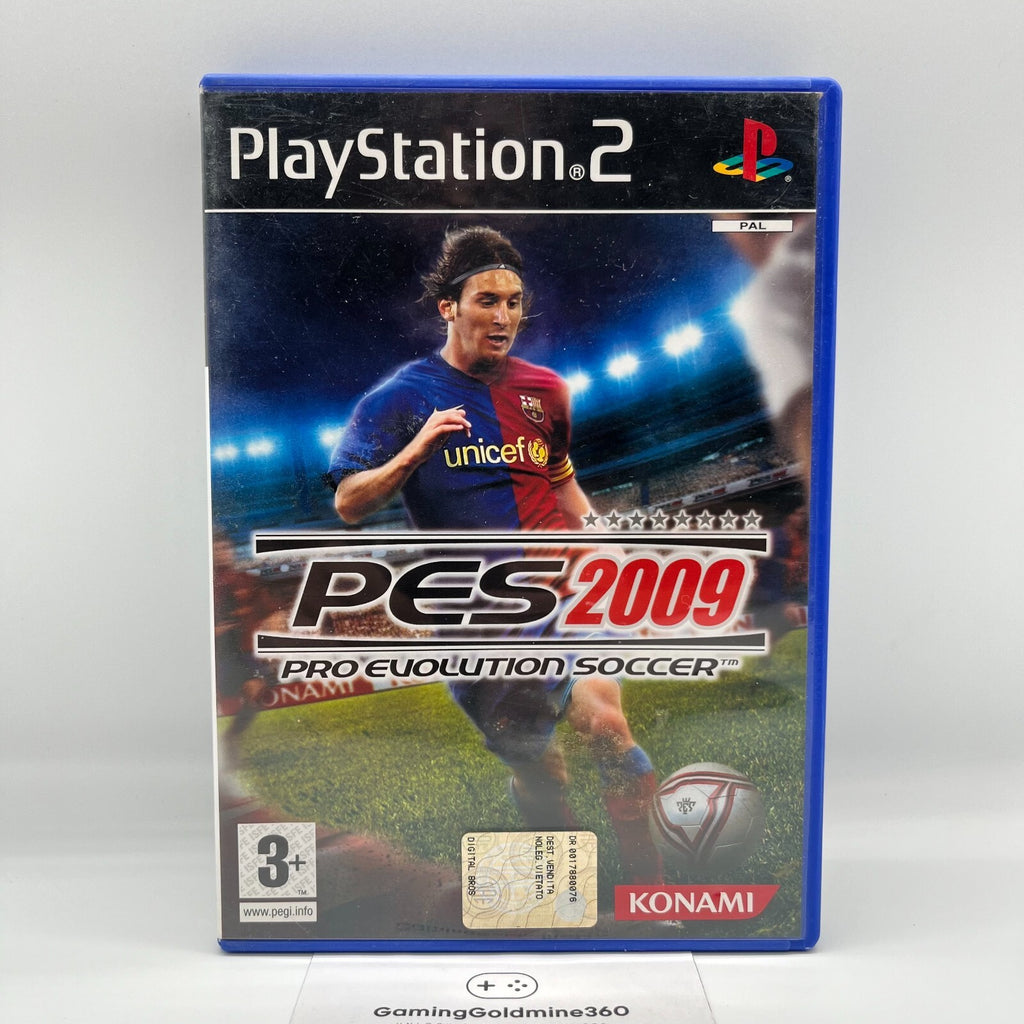 PES 2008 + PES 2009 PS2 Italiano Completo con Manuale Sony PlayStation 2 Konami