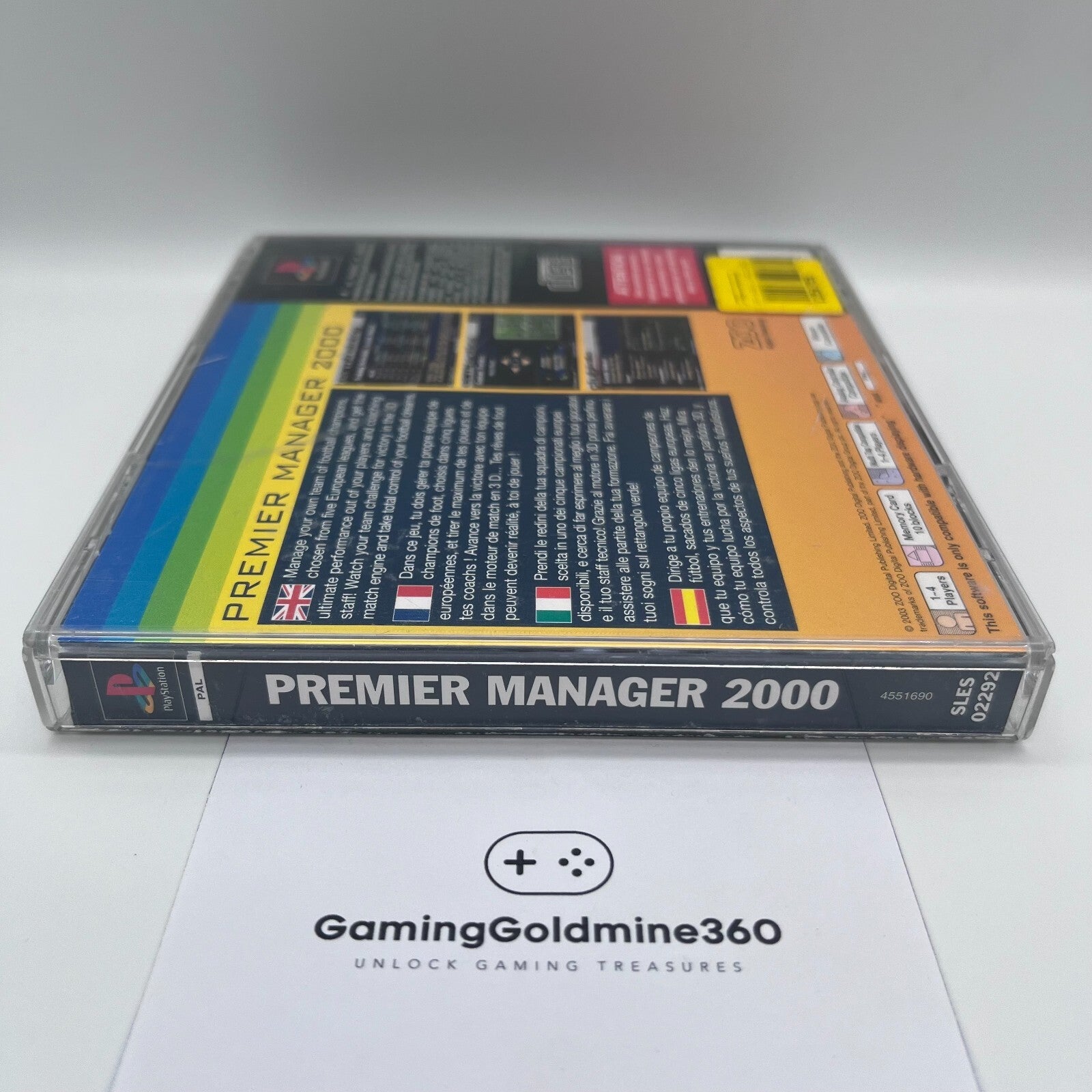 Premier Manager 2000 PS1 Italiano PAL Completo Sony PlayStation One COME NUOVO