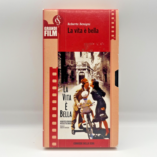 VHS La Vita è Bella 🎬 Roberto Benigni 1997 Ita Film Premio Oscar Corriere della