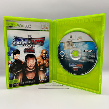 WWE Smackdown vs Raw 2007 + 2008 (cover reprint) Xbox 360 Italiano Completi PAL