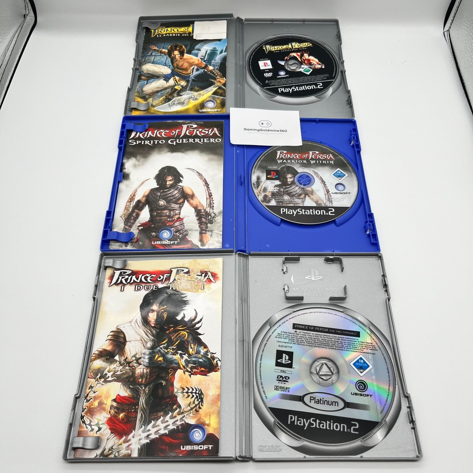 Prince of Persia BUNDLE PS2 Italiano Completi Ubisoft Sony PlayStation 2 OTTIMI