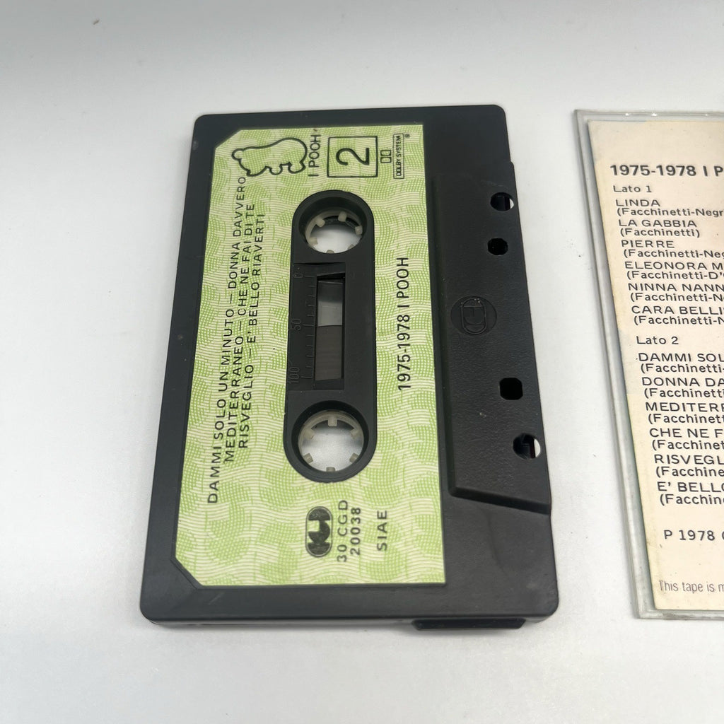 Pooh Lotto 2 Musicassette MC 1975-1978 e 25 La Nostra Storia CGD Italiana