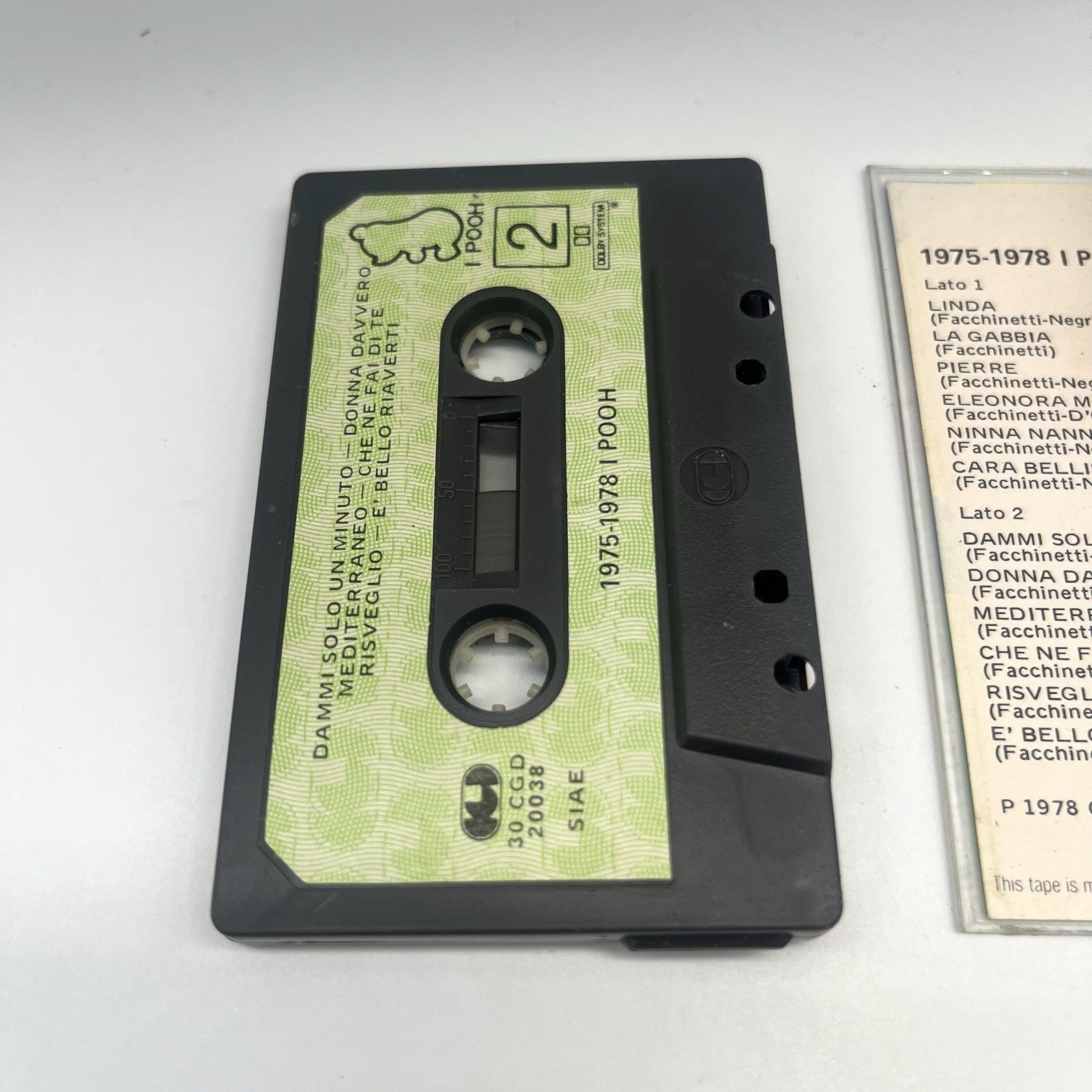 Pooh Lotto 2 Musicassette MC 1975-1978 e 25 La Nostra Storia CGD Italiana