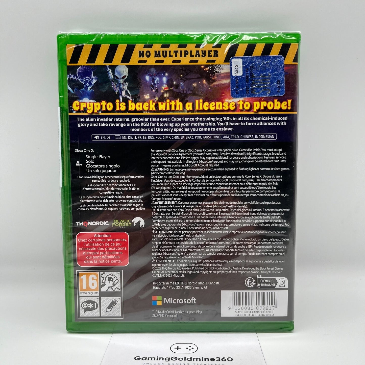 Destroy All Humans! 2 Xbox One Italiano NUOVO SIGILLATO THQNordic Microsoft