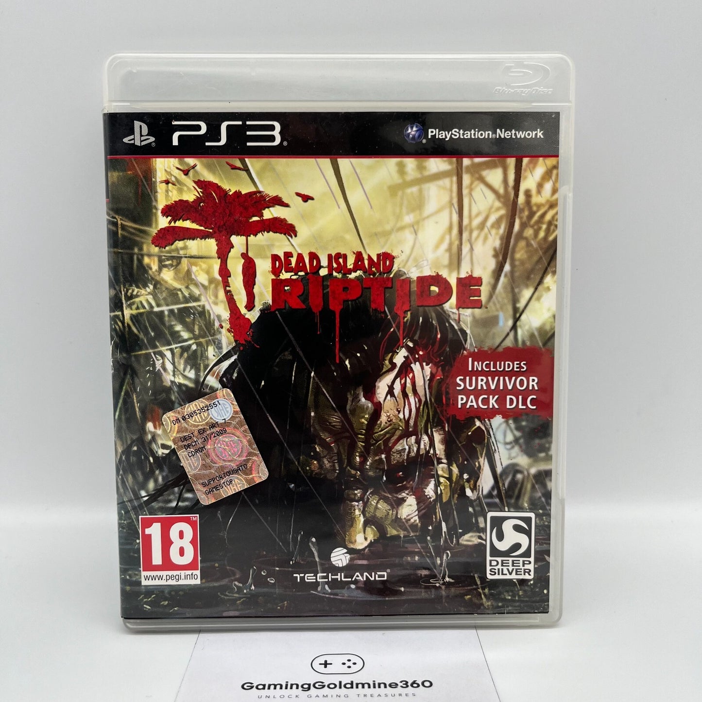 Dead Island Riptide PS3 Italiano Completo PAL DeepSilver Sony PlayStation 3