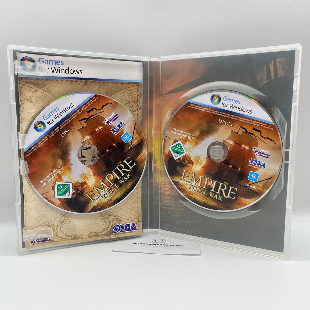EMPIRE Total War PC DVD Italiano Games for Windows COMPLETO Sega Ottime Condizio