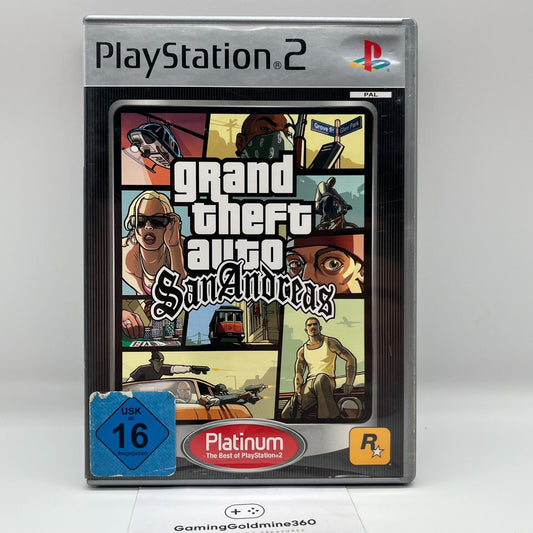 GTA San Andreas PS2 Grand Theft Auto PlayStation 2 Completo PAL Multilingua