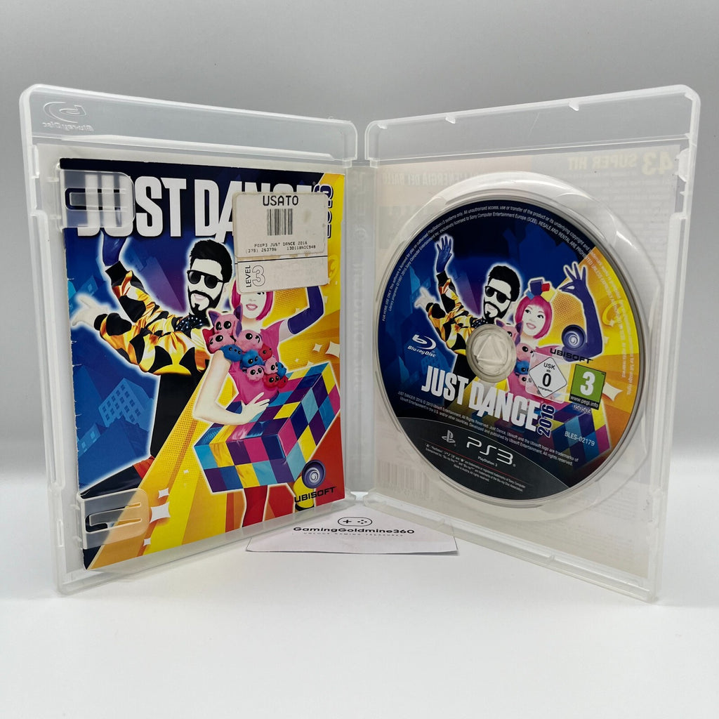 Just Dance 2016 PS3 Italiano Completo con Manuale PAL Ubisoft Sony PlayStation 3