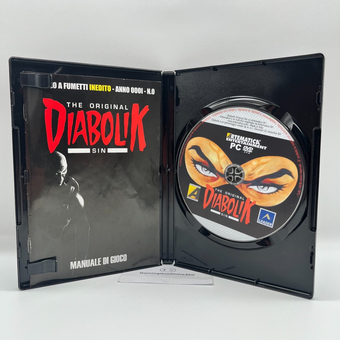 DIABOLIK The Original Sin PC DVD-Rom Gioco Completo con Manuale OTTIME CONDIZION