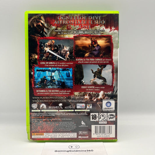 La Leggenda di BEOWULF Xbox 360 Italiano Completo Manuale PAL Ubisoft Microsoft