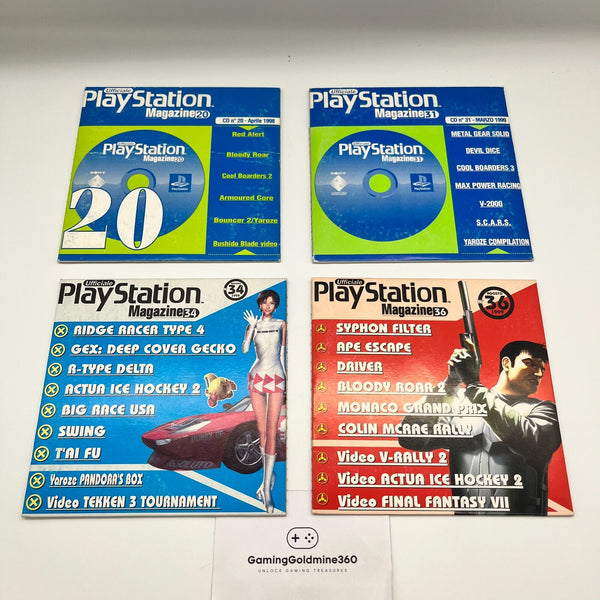Official PlayStation Magazine Demo Disc n. 20/31/34/36 (1999) – PS1