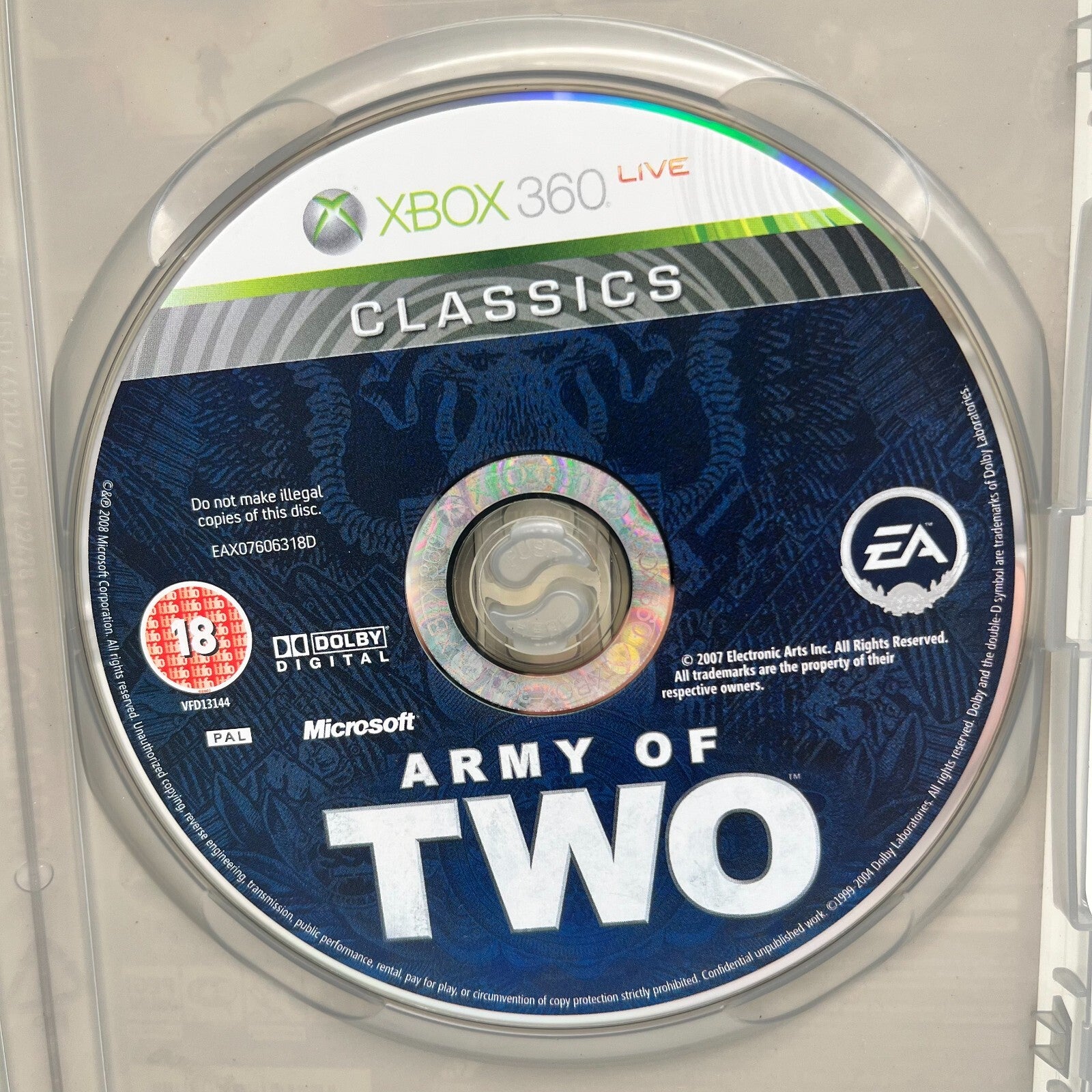 Army of Two Xbox 360 Italiano PAL Classics senza manuale EA Microsoft Xbox360