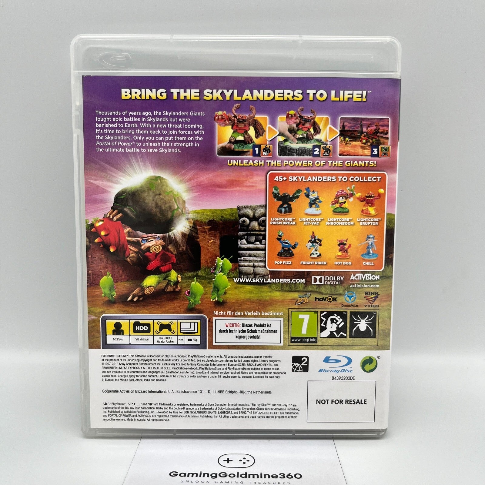 SKYLANDERS Giants PS3 Italiano Completo PAL Activision Sony PlayStation 3 OTTIMO