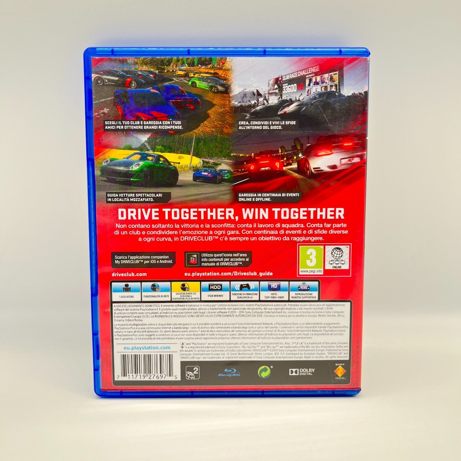 Driveclub PS4 Italiano Completo Sony Evolution Studios PlayStation 4 🇮🇹 Ottimo