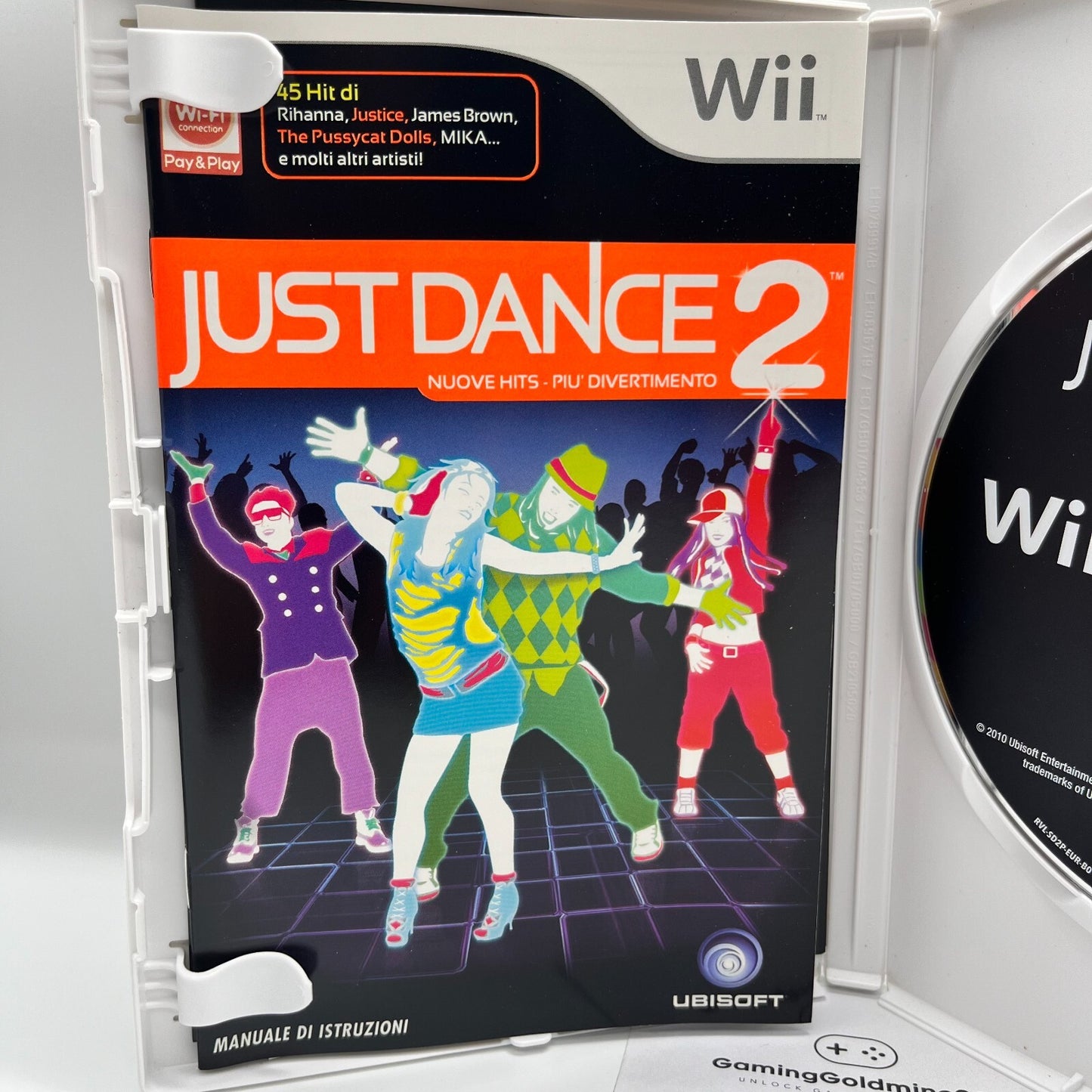 Just Dance 2 Nintendo Wii Italiano Completo Manuale Ubisoft Gioco Danza Ballo