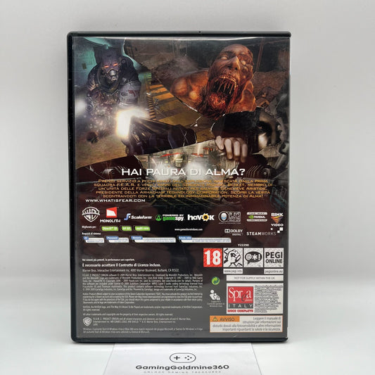 F.E.A.R. 2 Project Origin PC DVD Italiano Games for Windows Monolith WarnerBros